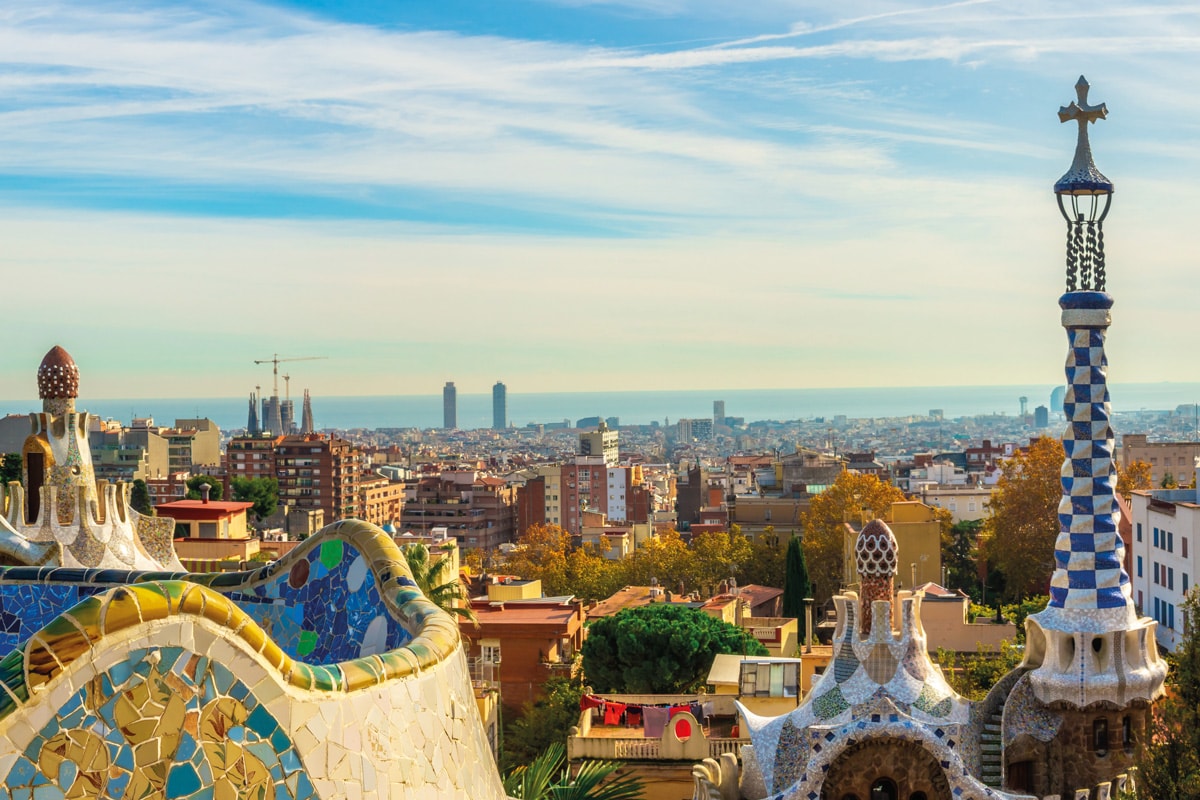 Spanien Barcelona - Stadtblick