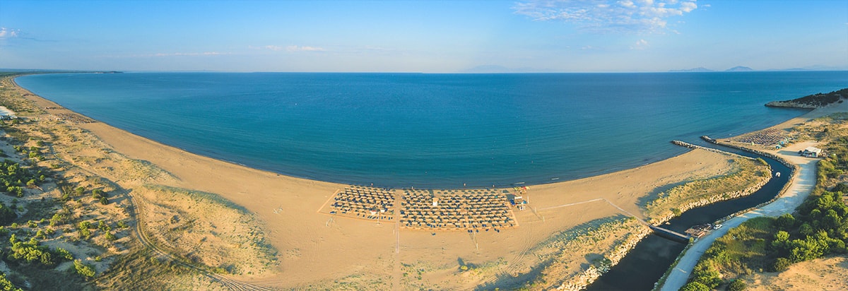 Griechenland Peloponnes Kalogria Beach Strand