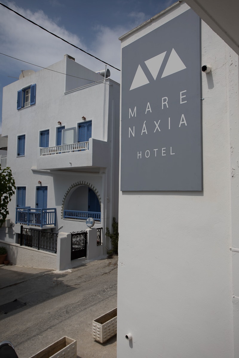 Griechenland Naxos Hotel Mare Naxia Eingang