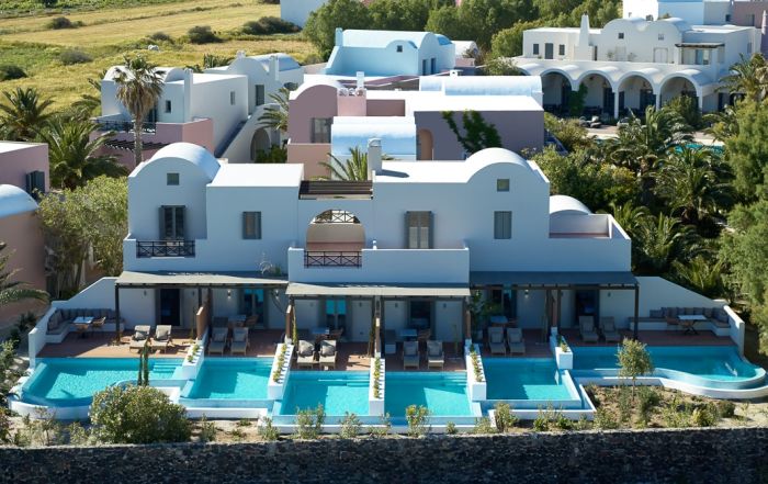 Griechenland Santorin 9 Muses Santorini Resort Außen