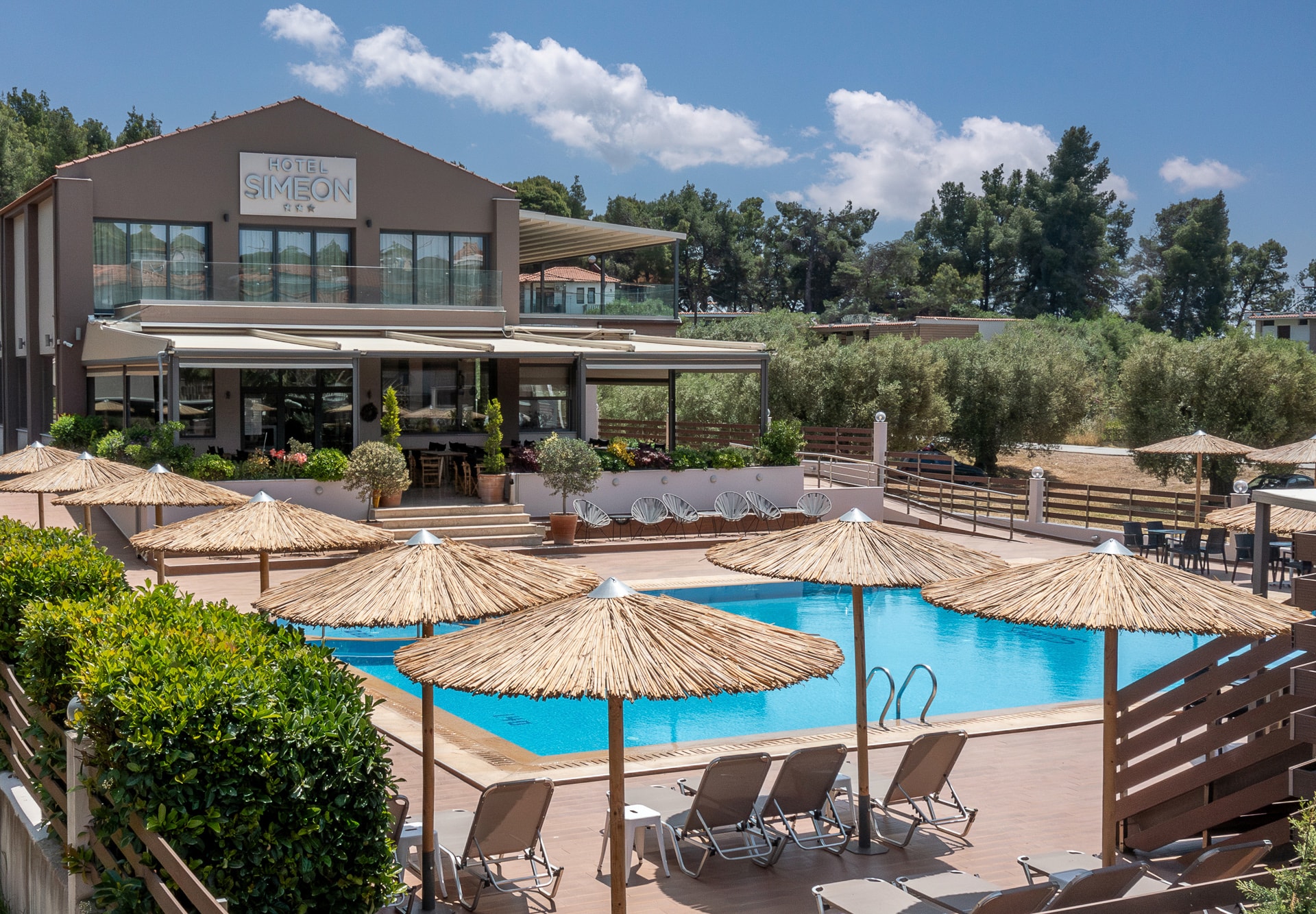 Griechenland Chalkidiki Hotel Simeon Pool