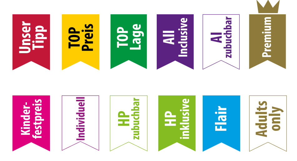 Übersicht Hotel Badges