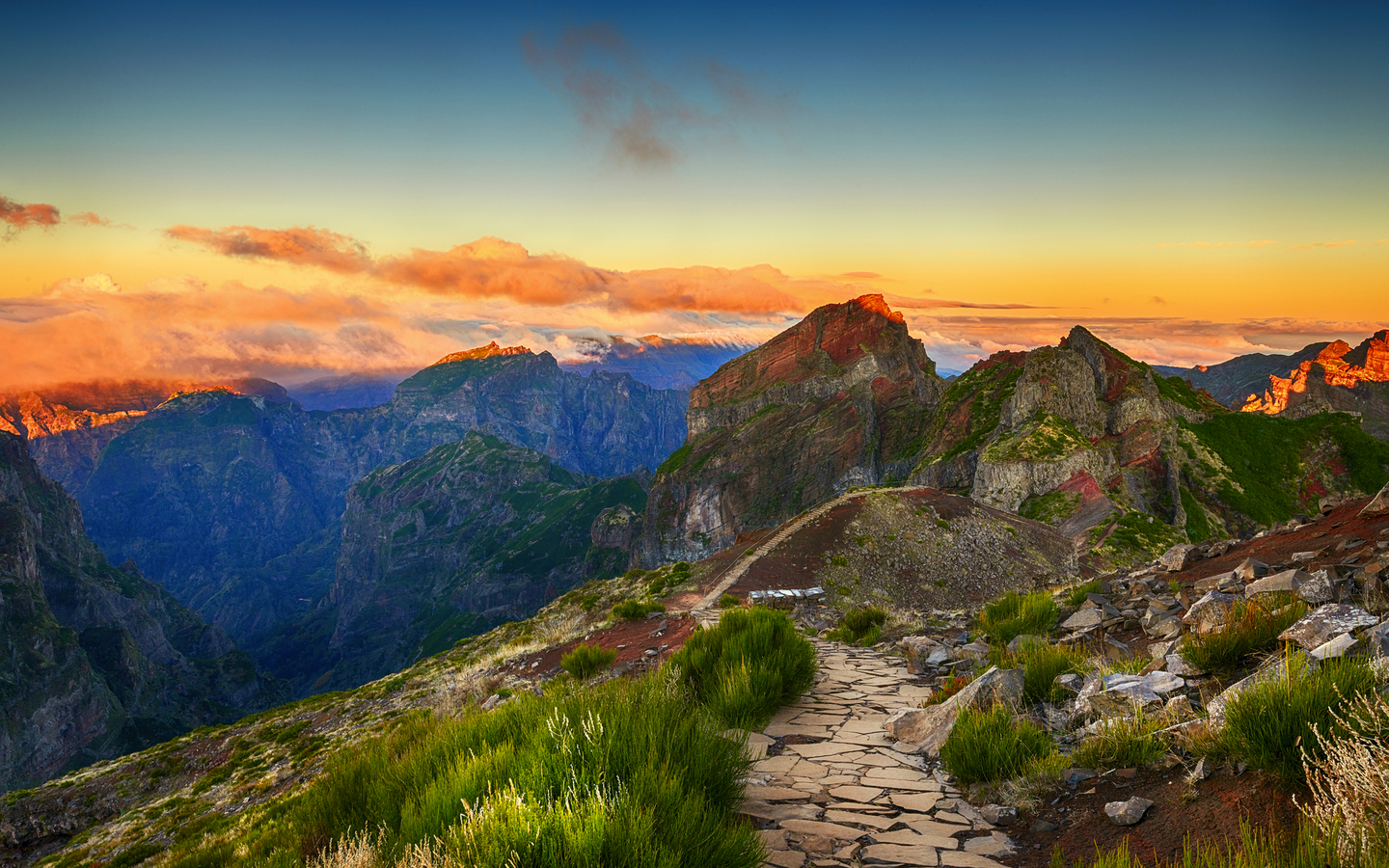 Berg Pico Ruivo auf Madeira