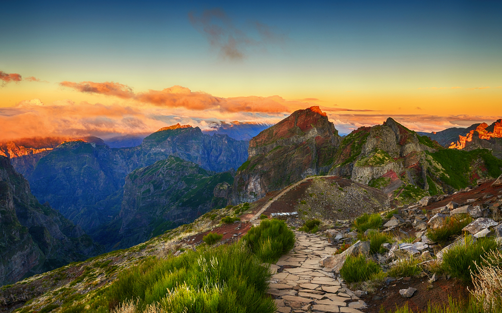 Berg Pico Ruivo auf Madeira