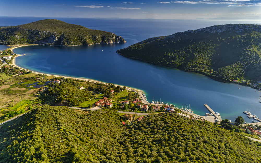 Porto Koufo auf der Halbinsel Sithonia in der Chalkidiki, Griechenland