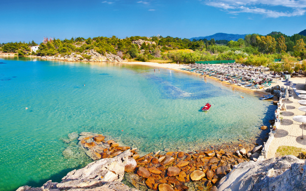 Talgo Strand auf der Halbinsel Sithonia,Griechenland.