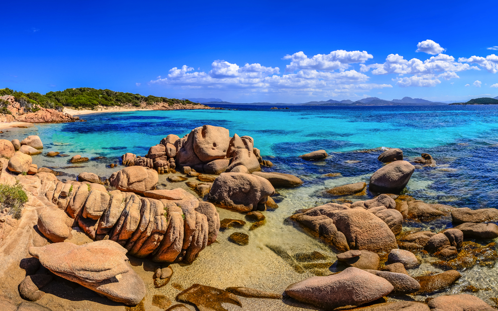 Costa Smeralda auf der italienischen Insel Sardinien