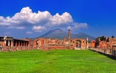 Pompeii and Mount Vesuvius, Naples, Italy