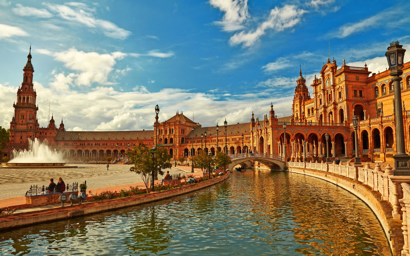 Plaza de España in Sevilla, Spanien