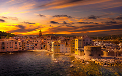 Sonnenuntergang über Saint-Tropez