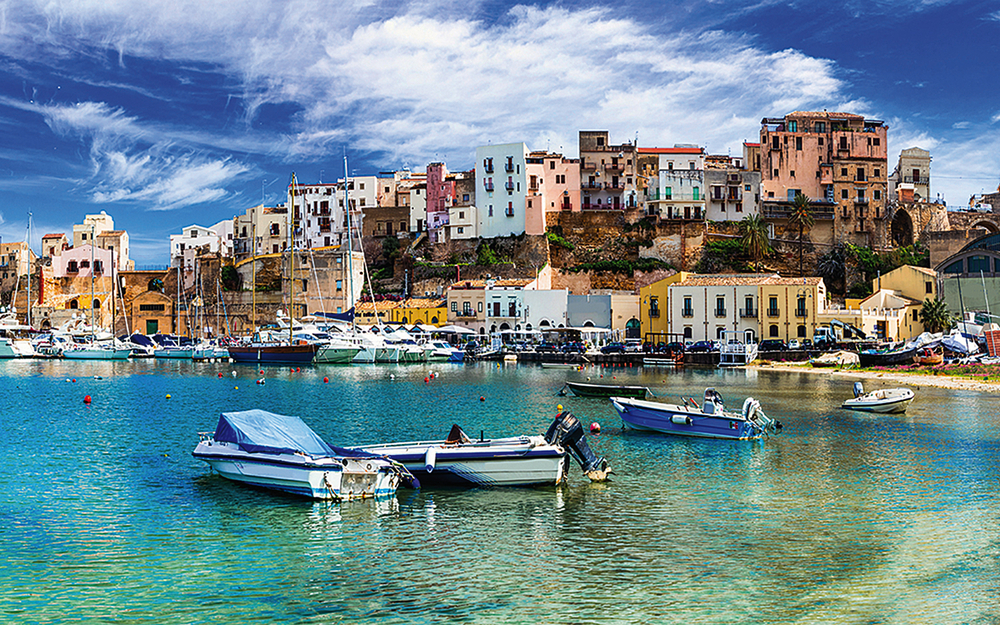 Castellammare del Golfo - beautiful coastal town in Sicily. Ital