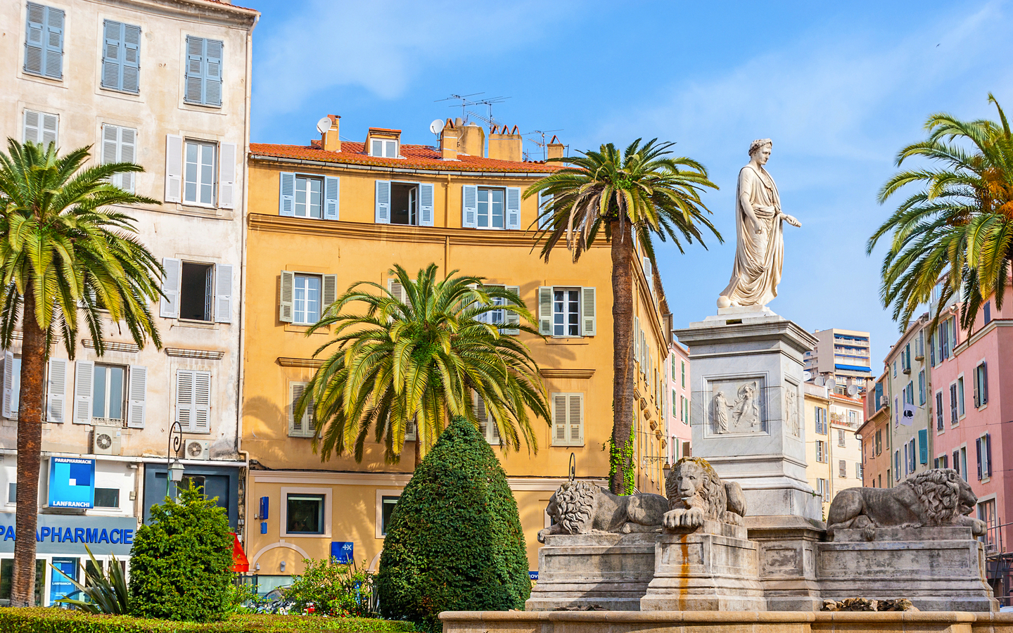 The satatue of Napoleon, Ajaccio, Corsica, France