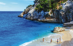 A view of Cala Goloritze beach, Sardegna